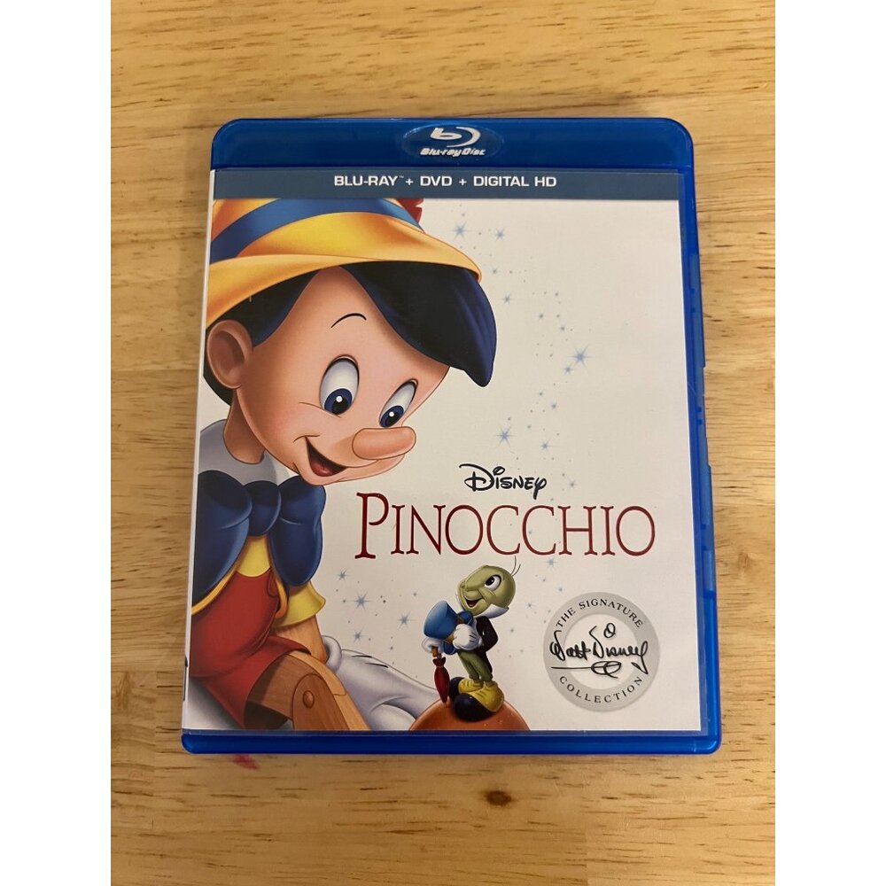 Disney Pinocchio Blu-Ray DVD Digital HD Signature Collection